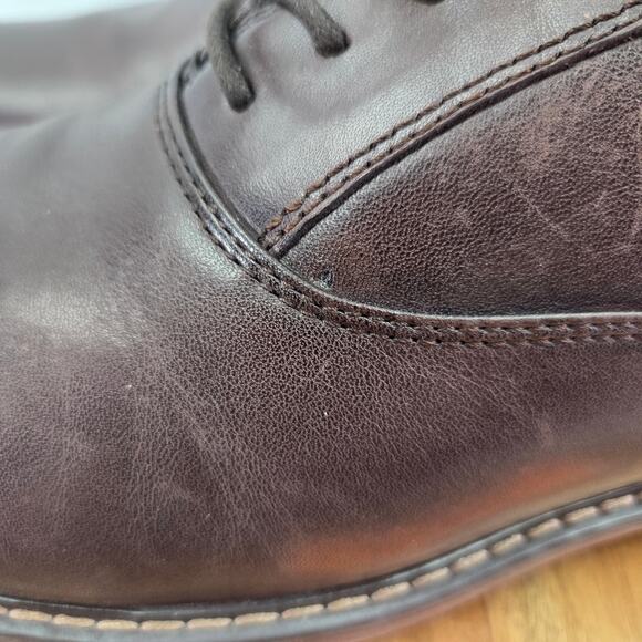 Mark Nason Ottomatic G&T Brown Leather Plain Toe Lugged Sole Oxford Mens 11 - Picture 2 of 13